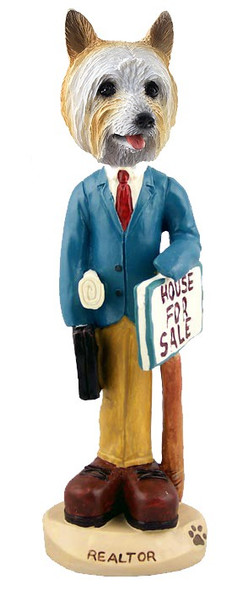 Silky Terrier Male Realtor Doogie Collectible Dog Figurine