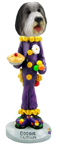 Bearded Collie Clown Doogie Collectible Dog Figurine