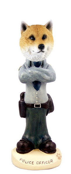 Shiba Inu Police Doogie Collectible Dog Figurine