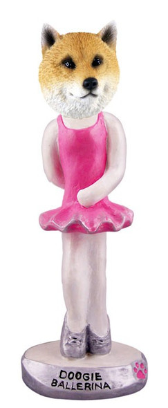 Shiba Inu Ballerina Doogie Collectible Dog Figurine