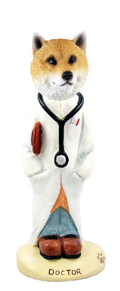 Shiba Inu Doctor Doogie Collectible Dog Figurine