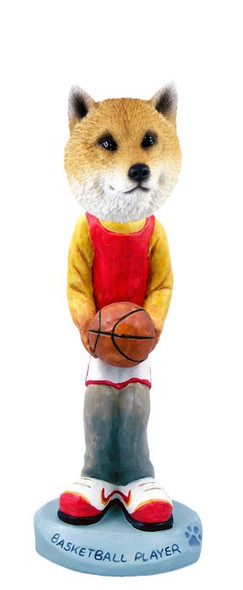 Shiba Inu Basketball Doogie Collectible Dog Figurine