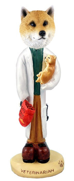 Shiba Inu Veterinarian Doogie Collectible Dog Figurine