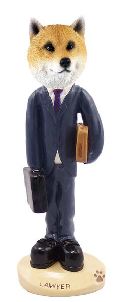 Shiba Inu Lawyer Doogie Collectible Dog Figurine