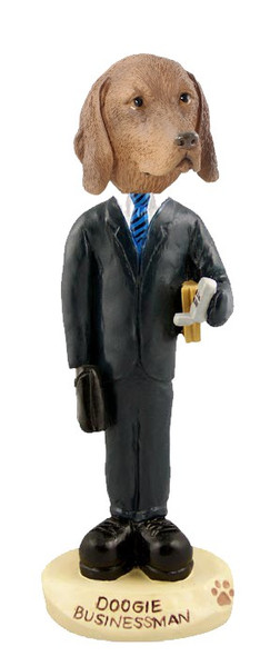 Vizsla Businessman Doogie Collectible Dog Figurine