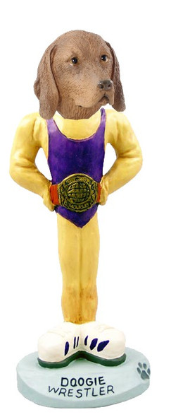 Vizsla Wrestler Doogie Collectible Dog Figurine