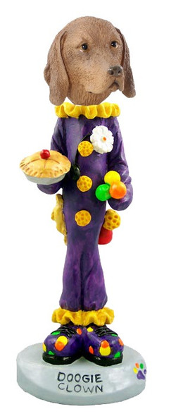 Vizsla Clown Doogie Collectible Dog Figurine