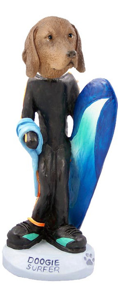 Vizsla Surfer Doogie Collectible Dog Figurine