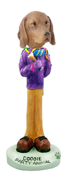 Vizsla Party Animal Doogie Collectible Dog Figurine