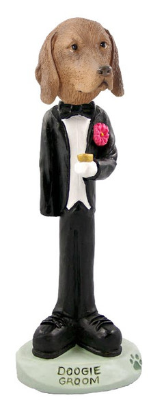 Vizsla Groom Doogie Collectible Dog Figurine