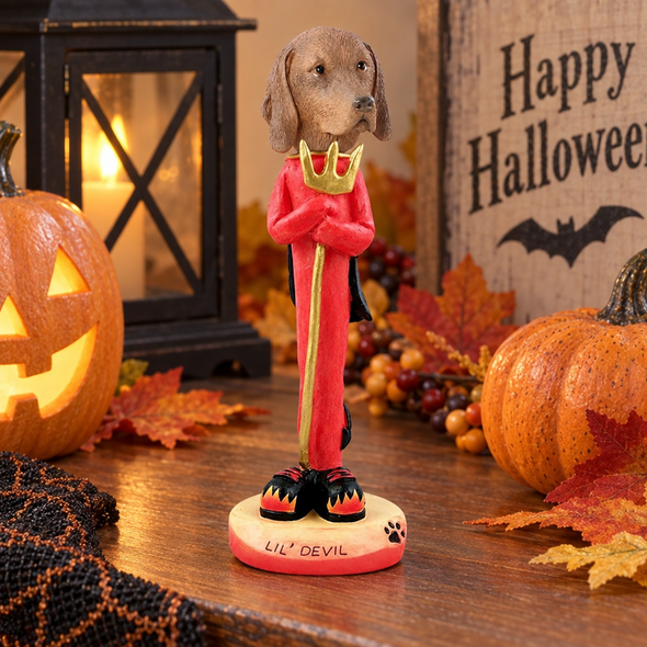 Vizsla Lil Devil Doogie Collectible Dog Figurine