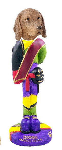 Vizsla Mardi Gras Doogie Collectible Dog Figurine