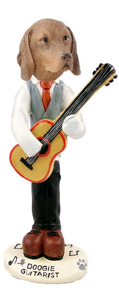 Vizsla Guitarist Doogie Collectible Dog Figurine