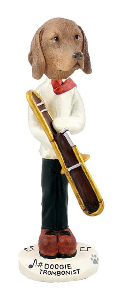 Vizsla Trombonist Doogie Collectible Dog Figurine