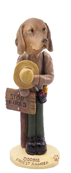 Vizsla Forest Ranger Doogie Collectible Dog Figurine