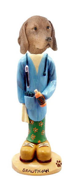 Vizsla Beautician Doogie Collectible Dog Figurine