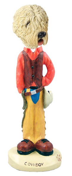 Soft Coated Wheaten Terrier Cowboy Doogie Collectible Dog Figurine