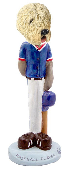 Soft Coated Wheaten Terrier Baseball Doogie Collectible Dog Figurine