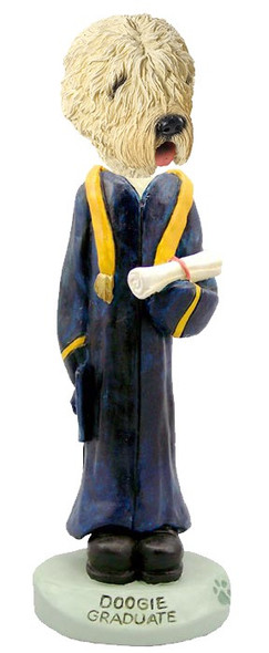 Soft Coated Wheaten Terrier Graduate Doogie Collectible Dog Figurine