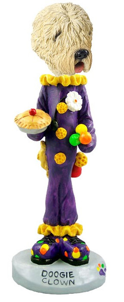 Soft Coated Wheaten Terrier Clown Doogie Collectible Dog Figurine