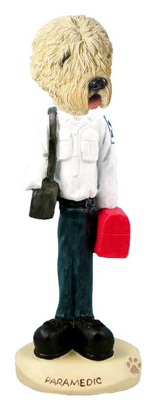 Soft Coated Wheaten Terrier Paramedic Doogie Collectible Dog Figurine