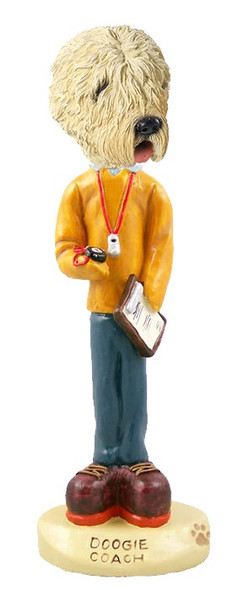 Soft Coated Wheaten Terrier Coach Doogie Collectible Dog Figurine
