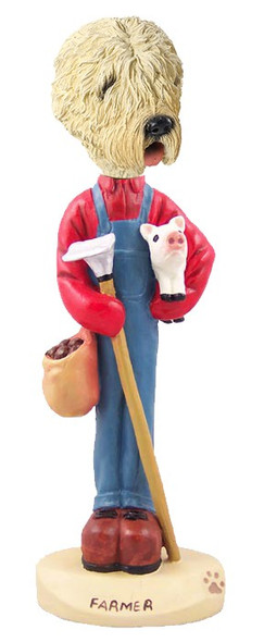 Soft Coated Wheaten Terrier Farmer Doogie Collectible Dog Figurine
