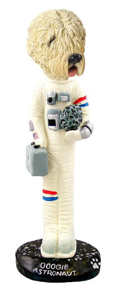 Soft Coated Wheaten Terrier Astronaut Doogie Collectible Dog Figurine