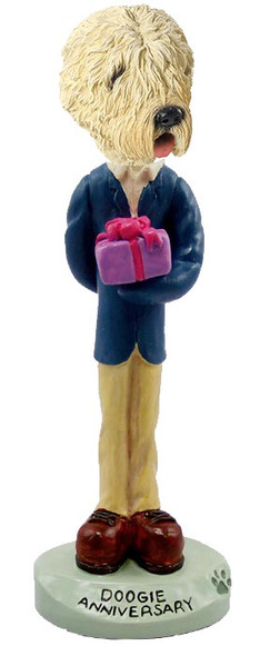 Soft Coated Wheaten Terrier Anniversary Doogie Collectible Dog Figurine