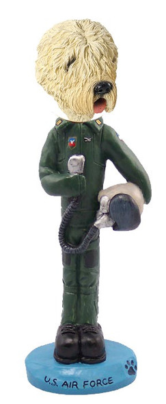 Soft Coated Wheaten Terrier U S Air Force Doogie Collectible Dog Figurine