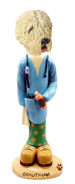Soft Coated Wheaten Terrier Beautician Doogie Collectible Dog Figurine