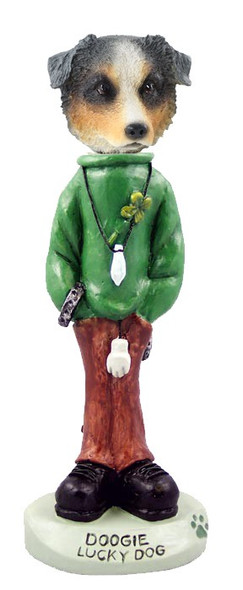 Blue Australian Shepherd Lucky Doogie Collectible Dog Figurine