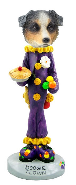 Blue Australian Shepherd Clown Doogie Collectible Dog Figurine