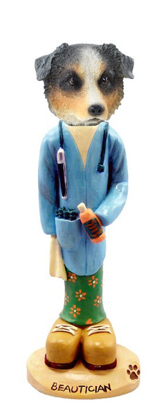 Blue Australian Shepherd Beautician Doogie Collectible Dog Figurine