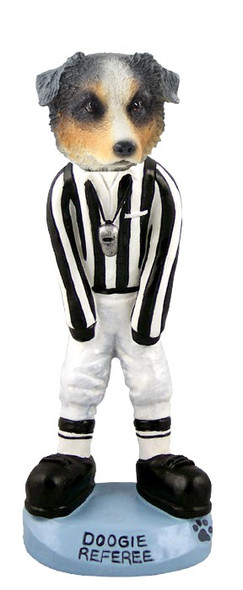 Blue Australian Shepherd Referee Doogie Collectible Dog Figurine