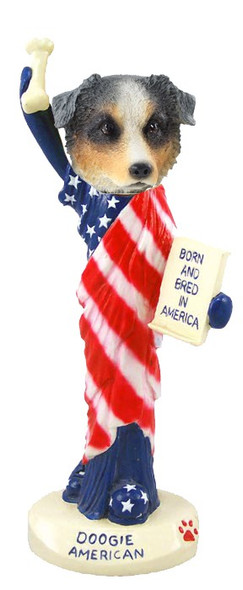 Blue Australian Shepherd American Doogie Collectible Dog Figurine