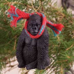 Gorilla Hanging Ornament – Hand-Painted – Conversation Concepts