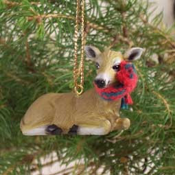 Deer Doe Hanging Ornament – Hand-Painted – Conversation Concepts