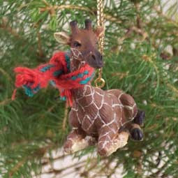 Giraffe Christmas Tree Ornament – Hand-Painted – Conversation Concepts