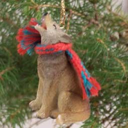 Coyote Christmas Tree Ornament – Hand-Painted – Conversation Concepts