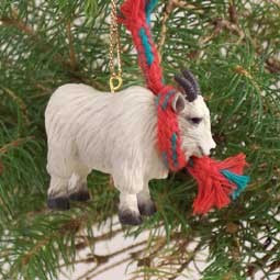 Original Mountain Goat Hanging Ornament – Hand-Painted – Conversation Concepts