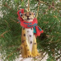Cheetah Hanging Ornament – Hand-Painted – Conversation Concepts