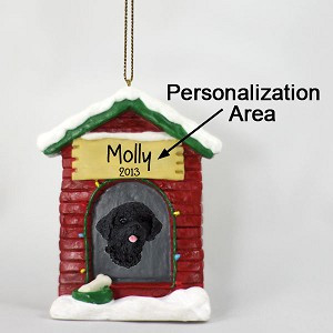 Personalize-It-Yourself Portuguese Water Dog at Dog House Christmas Ornament