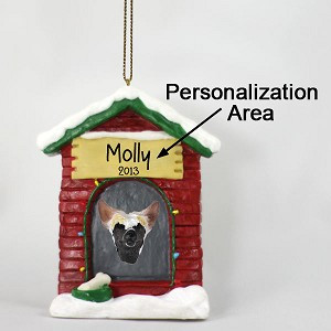 Personalize-It-Yourself Chinese Crested Dog at Dog House Christmas Ornament