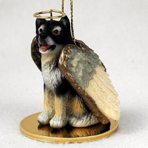 Alaskan Malamute Dog Angel Hanging Ornament – Hand-Painted Resin