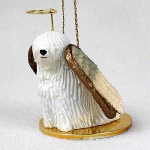 Komondor Dog Angel Hanging Ornament – Hand-Painted Resin