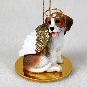 Beagle Dog Angel Hanging Ornament – Hand-Painted Resin – Conversation Concepts