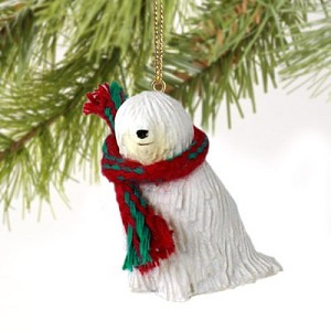 Komondor Dog Christmas Tree Ornament – Hand-Painted – Conversation Concepts