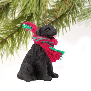 Newfoundland Dog Christmas Tree Ornament – Hand-Painted