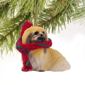 Pekingese Dog Christmas Tree Ornament – Hand-Painted – Conversation Concepts